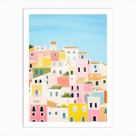 Amalfi Coast, Italy Colourful View 1 Art Print