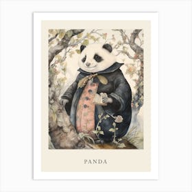 Beatrix Potter Inspired  Animal Watercolour Panda 1 Art Print