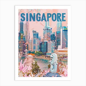 Singapore Cityscape Art Print