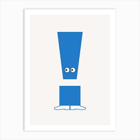 Alphabet Poster Exclamation Point Art Print