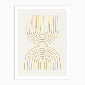 Abstract Lines- Yw04 Art Print