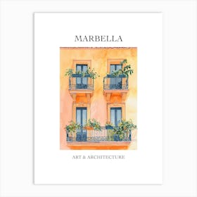 Marbella Travel And Architecture Poster 1 Art Print