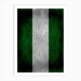 Nigeria Flag Texture Art Print