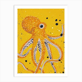 Yellow Octopus 2 Art Print