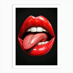 Rolling Stones Lips Art Print