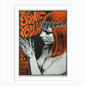 Sonic Youth 1987 Austin Concert Poster Frank Kozik Signed Art Print