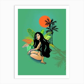 Tropical Paradise Nude Art Print