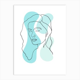 Woman'S Face Art Print