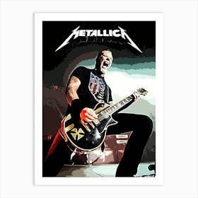 James Hetfield Metallichead Art Print