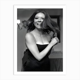 British Actress Diana Rigg Art Print