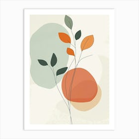 Abstract Leaves Art Print