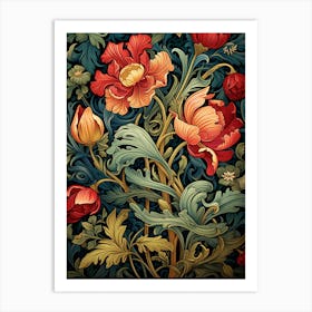 William Morris Flowers 3 Art Print