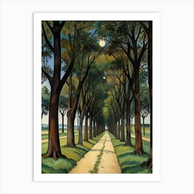 William Morris Path Through The Trees 1 Art Print