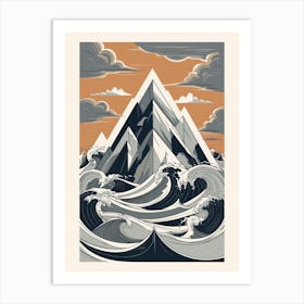 Mountain Wave Art Print