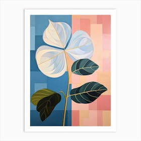 Hydrangea 3 Hilma Af Klint Inspired Pastel Flower Painting Art Print