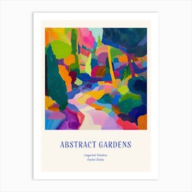 Colourful Gardens Longwood Gardens Usa 3 Blue Poster Art Print