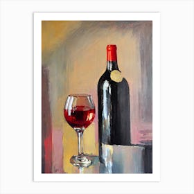 Côtes De Provence Rosé Oil Painting Cocktail Poster Art Print