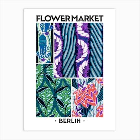 Flower Market Berlin Eugene Seguy Vintage Botanical Art Print