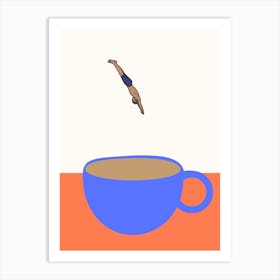 Coffee Jump Art Print