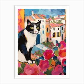 Painting Of A Cat In Granada Spain 2 Art Print