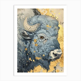 Buffalo Precisionist Illustration 4 Art Print