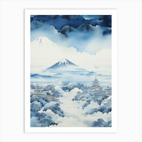 Mount Fuji's Skyline Splendor Art Print