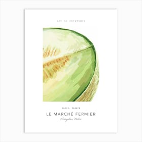 Honeydew Melon Le Marche Fermier Poster 3 Art Print