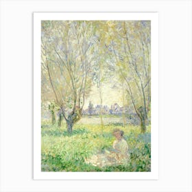 Claude Monet In The Park Art Print