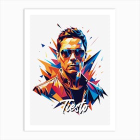 Tiesto 01 Portrait Music Icon WPAP Pop Art Style Art Print