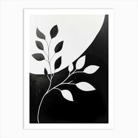 Black And White Abstract Painting Art Print