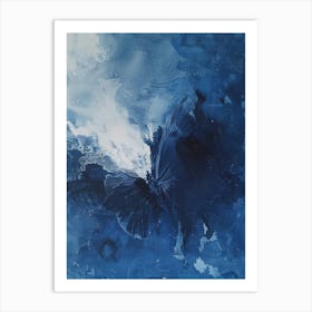 Abstract Blue 3 Art Print