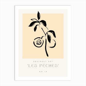 Abstract Les Peaches No 14 Art Print