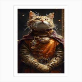 King Cat 2 Art Print