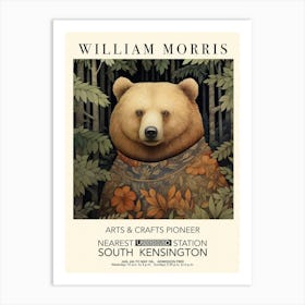 William Morris Print Exhibition Poster Bear Print Art Print
