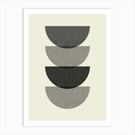 Circles in balance 6 Art Print