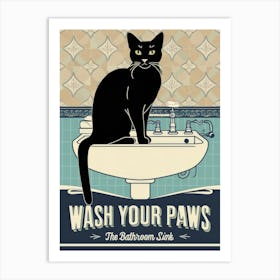 Wash Your Paws 49 Art Print