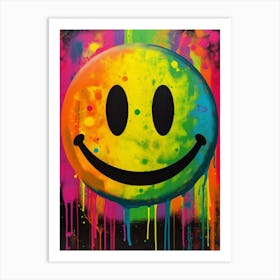 Smiley Face Emoji Art Print