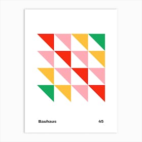 Geometric Bauhaus Poster 45 Art Print