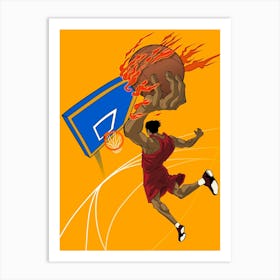 Basketball Player 1 Art Print