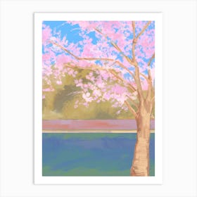 Cherry Blossom Tree Art Print