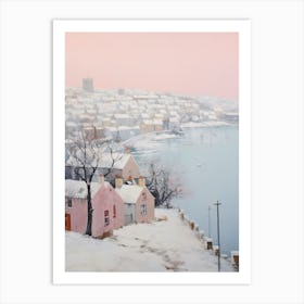 Dreamy Winter Painting Plymouth United Kingdom 3 Art Print