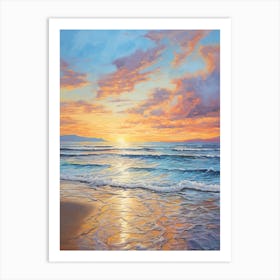 Sunset On The Beach 2 Art Print