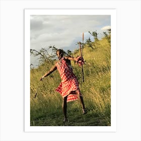 Tanzanian Warrior Art Print