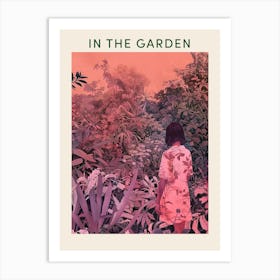 In The Garden Poster Pink 4 Art Print