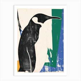 Penguin 3 Cut Out Collage Art Print