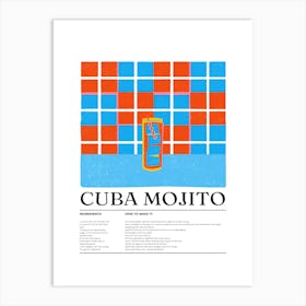 Cuba Mojito Art Print