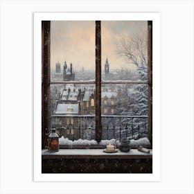 Winter Cityscape London United Kingdom 10 Art Print
