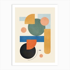 Geometric Color Play 03 Art Print