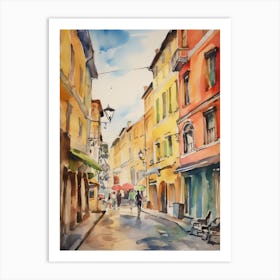 Terni, Italy Watercolour Streets 2 Art Print