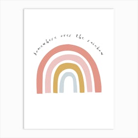 Somewhere Over The Rainbow Arch Kids Art Print